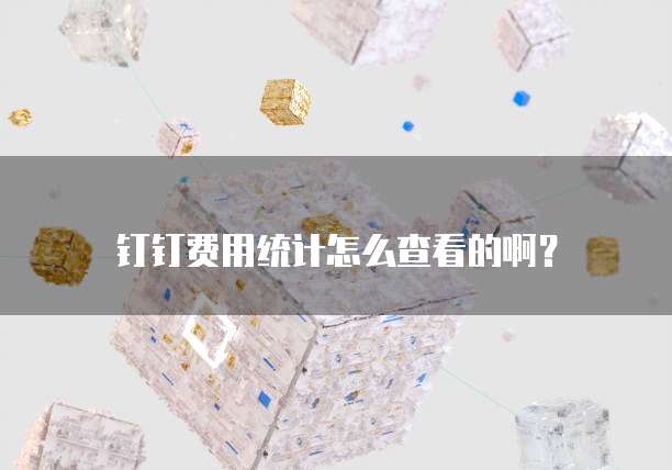 钉钉费用统计怎么查看的啊？