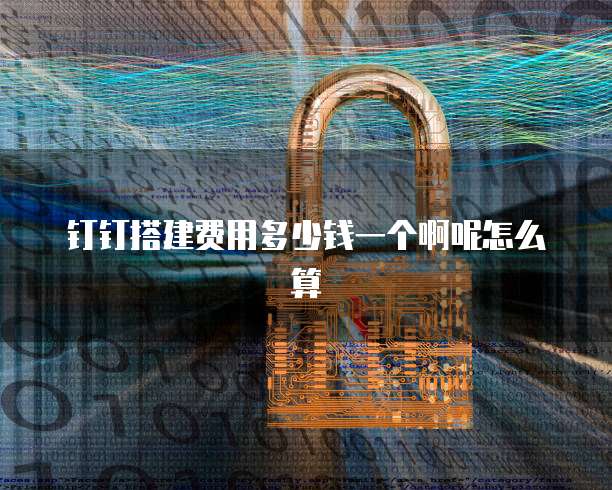 钉钉搭建费用多少钱一个啊呢怎么算