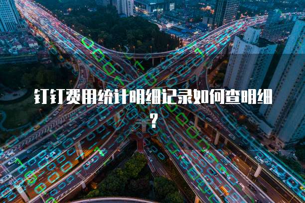 钉钉费用统计明细记录如何查明细?