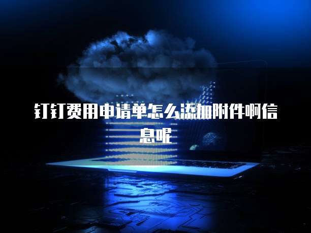 钉钉费用申请单怎么添加附件啊信息呢