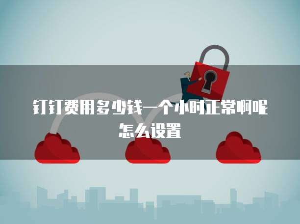 钉钉费用多少钱一个小时正常啊呢怎么设置