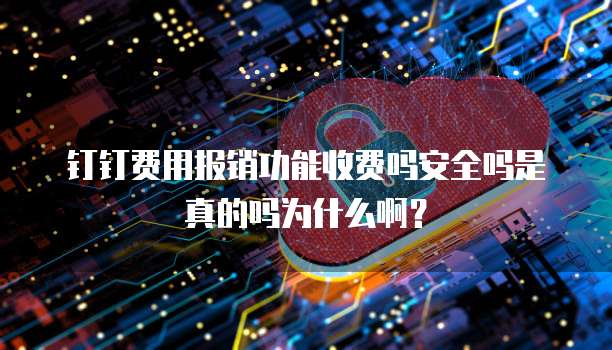钉钉费用报销功能收费吗安全吗是真的吗为什么啊?