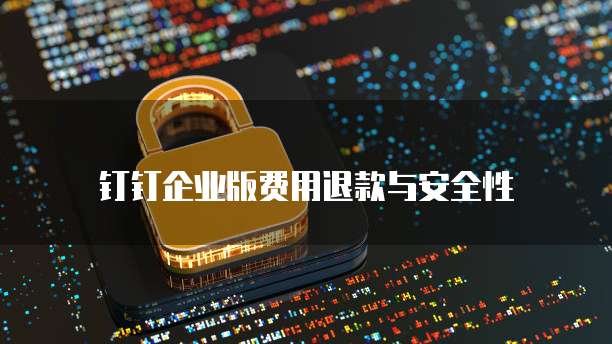 钉钉企业版费用退款与安全性