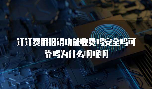 钉钉费用报销功能收费吗安全吗可靠吗为什么啊呢啊