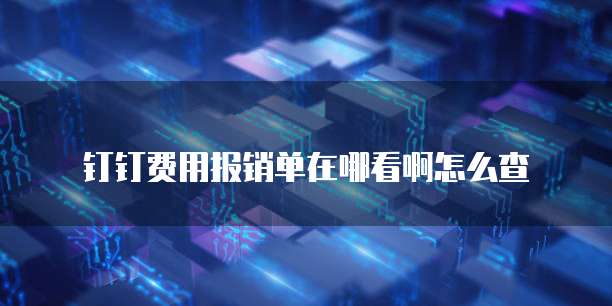 钉钉费用报销单在哪看啊怎么查