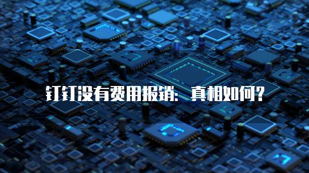 钉钉没有费用报销:真相如何?