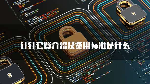 钉钉套餐介绍及费用标准是什么