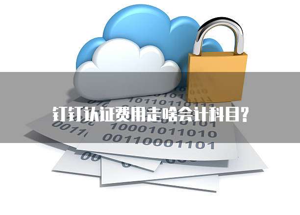 钉钉认证费用走啥会计科目?