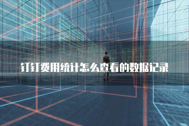钉钉费用统计怎么查看的数据记录
