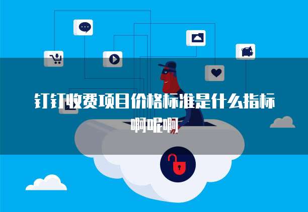 钉钉收费项目价格标准是什么指标啊呢啊