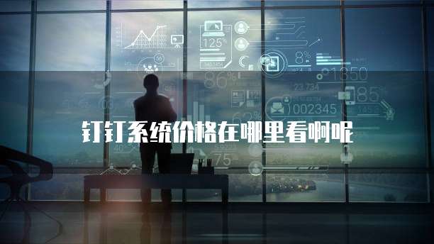 钉钉系统价格在哪里看啊呢
