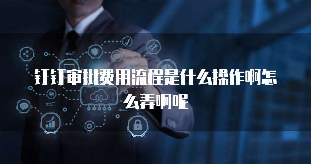 钉钉审批费用流程是什么操作啊怎么弄啊呢