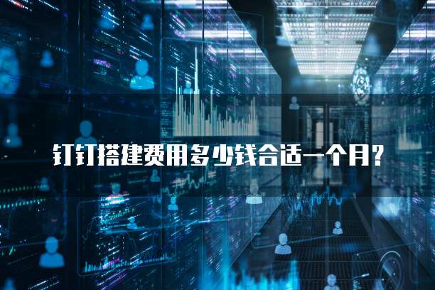 钉钉搭建费用多少钱合适一个月?