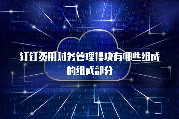 钉钉费用财务管理模块有哪些组成的组成部分
