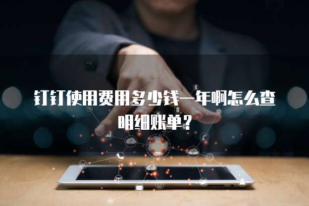 钉钉使用费用多少钱一年啊怎么查明细账单?