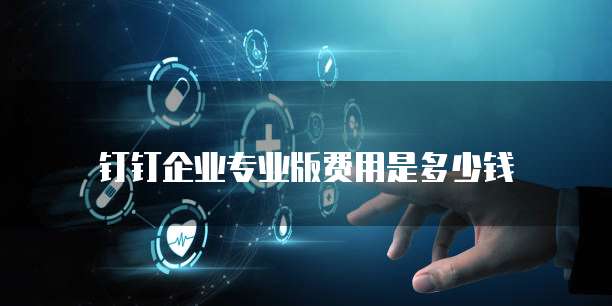 钉钉企业专业版费用是多少钱