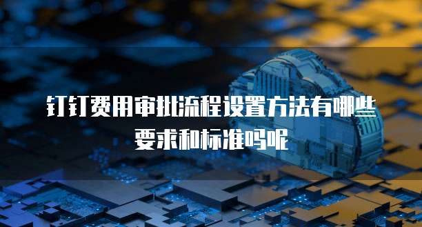 钉钉费用审批流程设置方法有哪些要求和标准吗呢