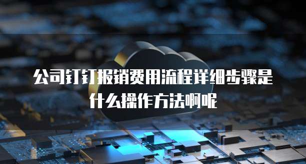 公司钉钉报销费用流程详细步骤是什么操作方法啊呢