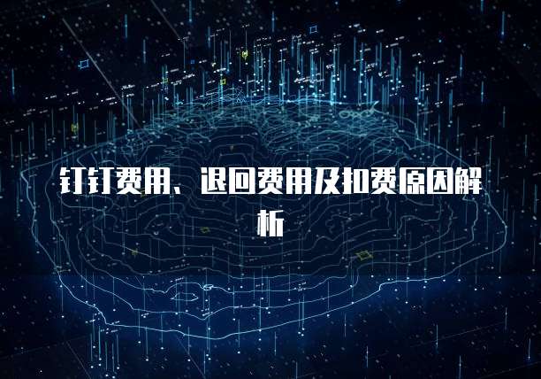 钉钉费用、退回费用及扣费原因解析
