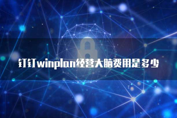 钉钉winplan经营大脑费用是多少