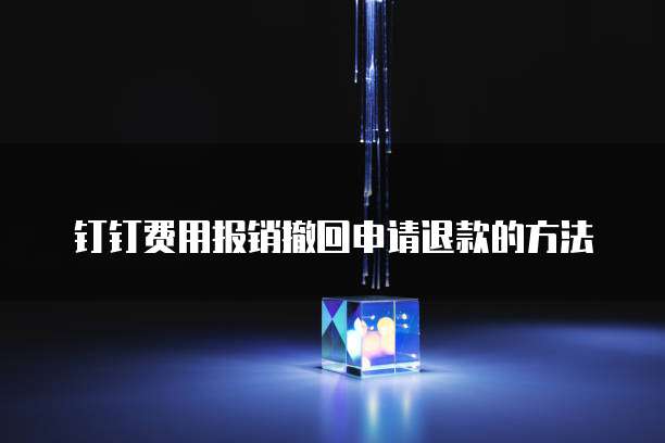 钉钉费用报销撤回申请退款的方法