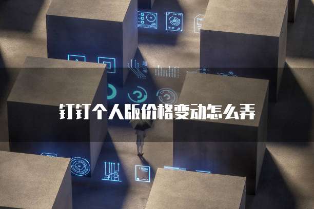 钉钉个人版价格变动怎么弄