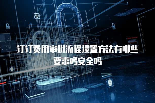 钉钉费用审批流程设置方法有哪些要求吗安全吗