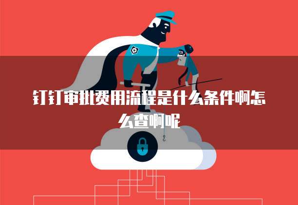 钉钉审批费用流程是什么条件啊怎么查啊呢