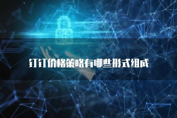 钉钉价格策略有哪些形式组成