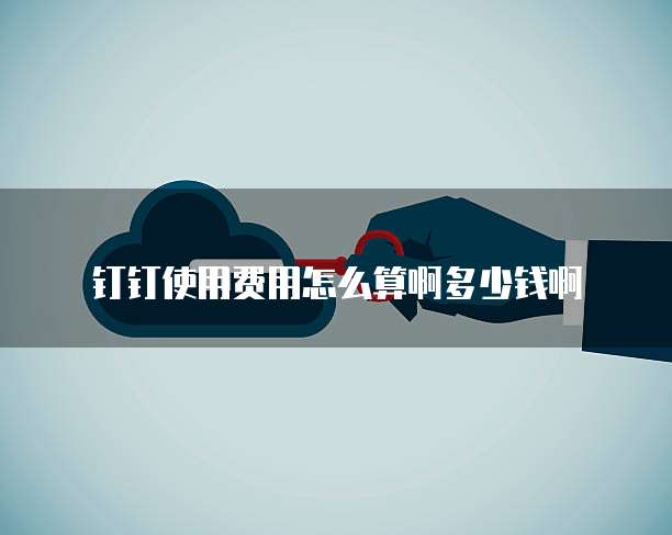 钉钉使用费用怎么算啊多少钱啊