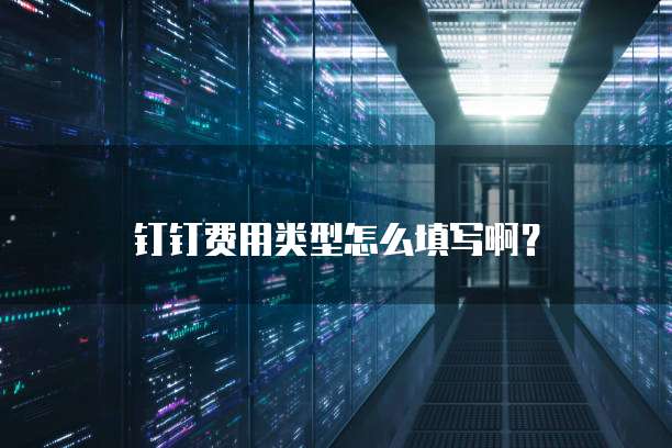 钉钉费用类型怎么填写啊?