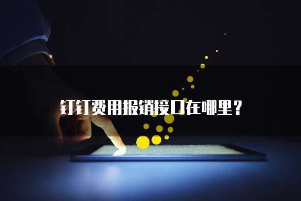 钉钉费用报销接口在哪里?