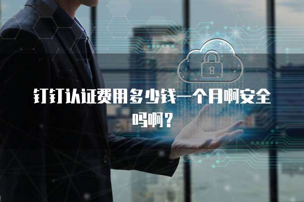 钉钉认证费用多少钱一个月啊安全吗啊？