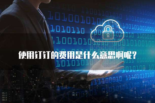 使用钉钉的费用是什么意思啊呢？