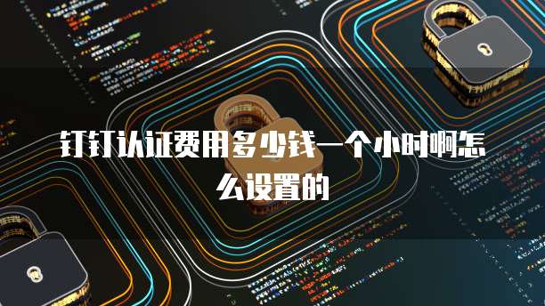 钉钉认证费用多少钱一个小时啊怎么设置的