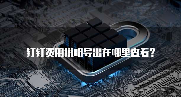 钉钉费用说明导出在哪里查看?