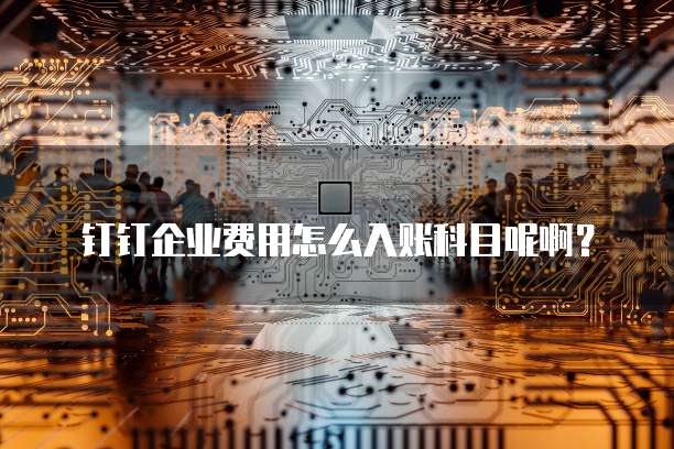 钉钉企业费用怎么入账科目呢啊?