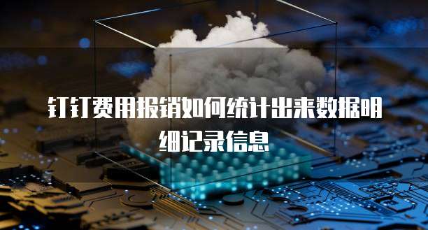 钉钉费用报销如何统计出来数据明细记录信息