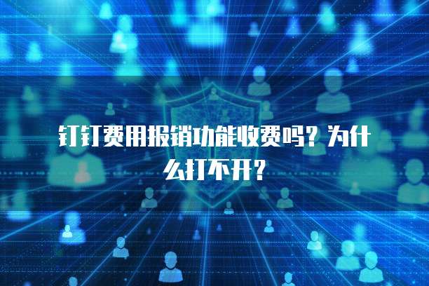 钉钉费用报销功能收费吗?为什么打不开?