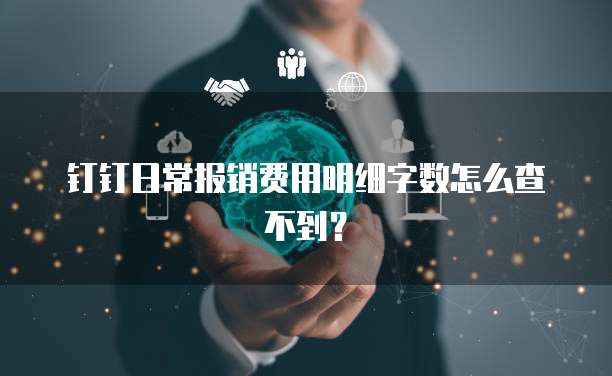 钉钉日常报销费用明细字数怎么查不到?