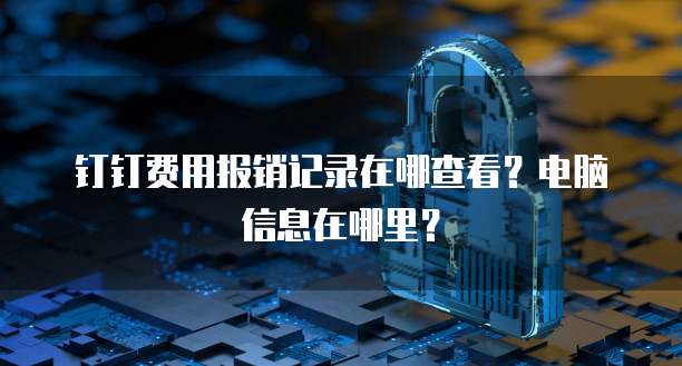 钉钉费用报销记录在哪查看?电脑信息在哪里?