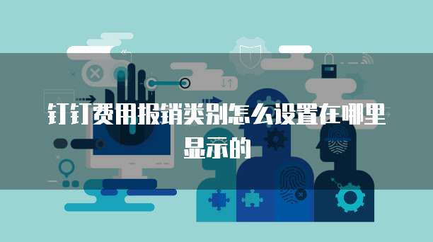 钉钉费用报销类别怎么设置在哪里显示的