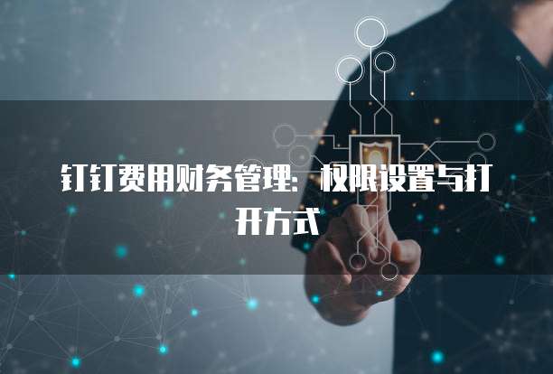 钉钉费用财务管理:权限设置与打开方式