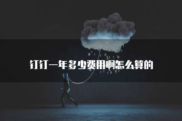 钉钉一年多少费用啊怎么算的