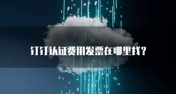 钉钉认证费用发票在哪里找?