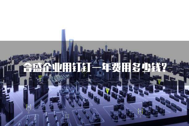 合盛企业用钉钉一年费用多少钱?