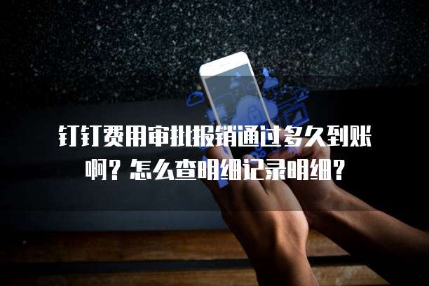 钉钉费用审批报销通过多久到账啊?怎么查明细记录明细?