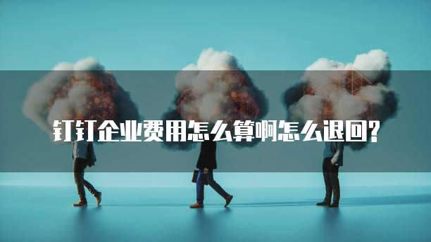 钉钉企业费用怎么算啊怎么退回?