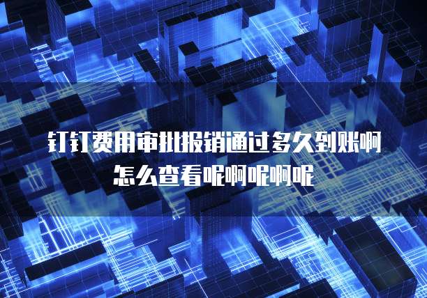 钉钉费用审批报销通过多久到账啊怎么查看呢啊呢啊呢