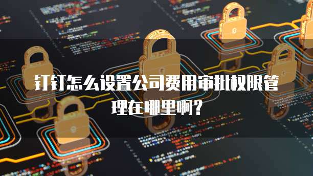钉钉怎么设置公司费用审批权限管理在哪里啊?
